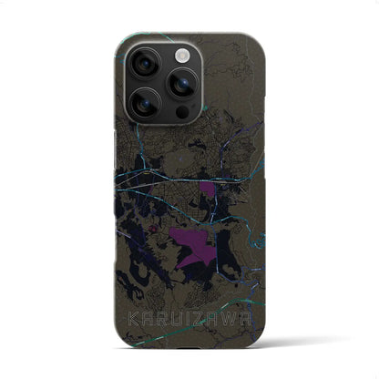 【軽井沢（長野県）】地図柄iPhoneケース（バックカバータイプ）