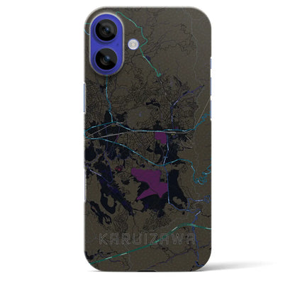 【軽井沢（長野県）】地図柄iPhoneケース（バックカバータイプ）