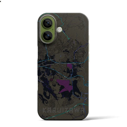 【軽井沢（長野県）】地図柄iPhoneケース（バックカバータイプ）