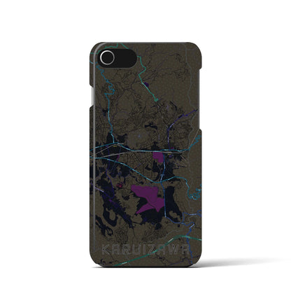 【軽井沢（長野県）】地図柄iPhoneケース（バックカバータイプ）