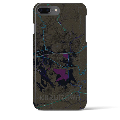 【軽井沢（長野県）】地図柄iPhoneケース（バックカバータイプ）