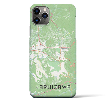 【軽井沢（長野県）】地図柄iPhoneケース（バックカバータイプ）