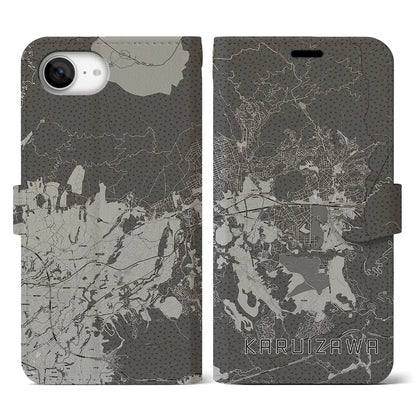 【軽井沢（長野県）】地図柄iPhoneケース（手帳タイプ）