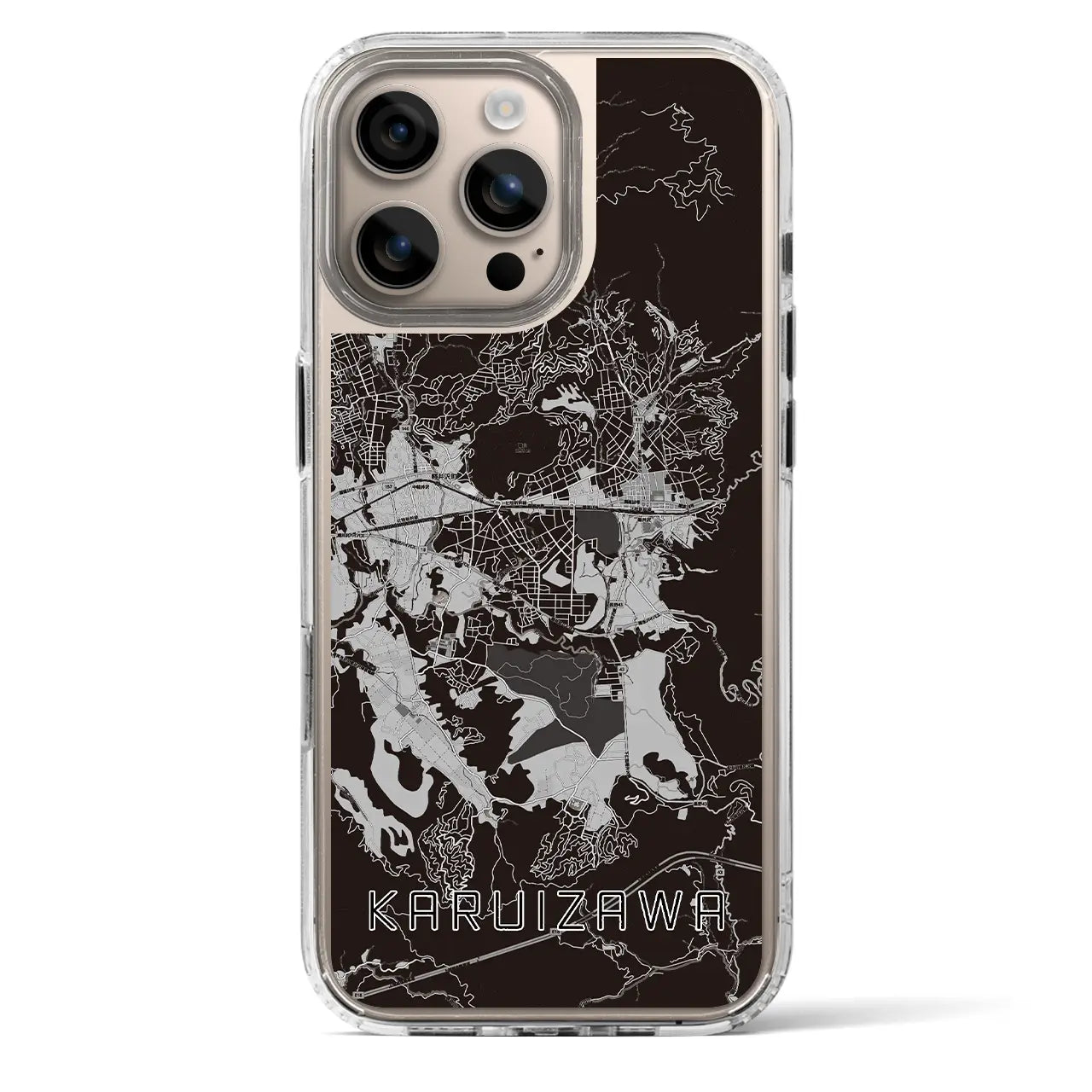 【軽井沢（長野県）】地図柄iPhoneケース（MagSafeタイプ）
