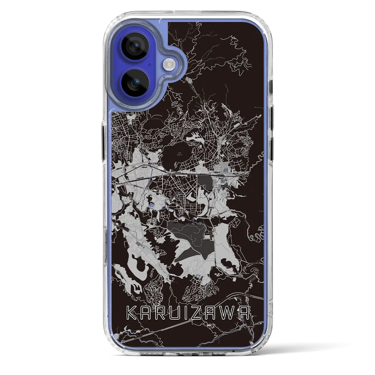 【軽井沢（長野県）】地図柄iPhoneケース（MagSafeタイプ）