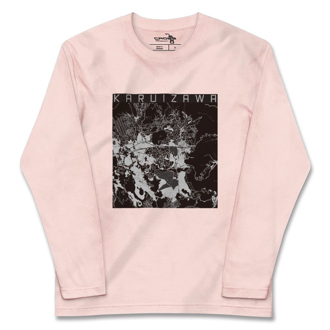 【軽井沢（長野県）】地図柄ロングスリーブTシャツ