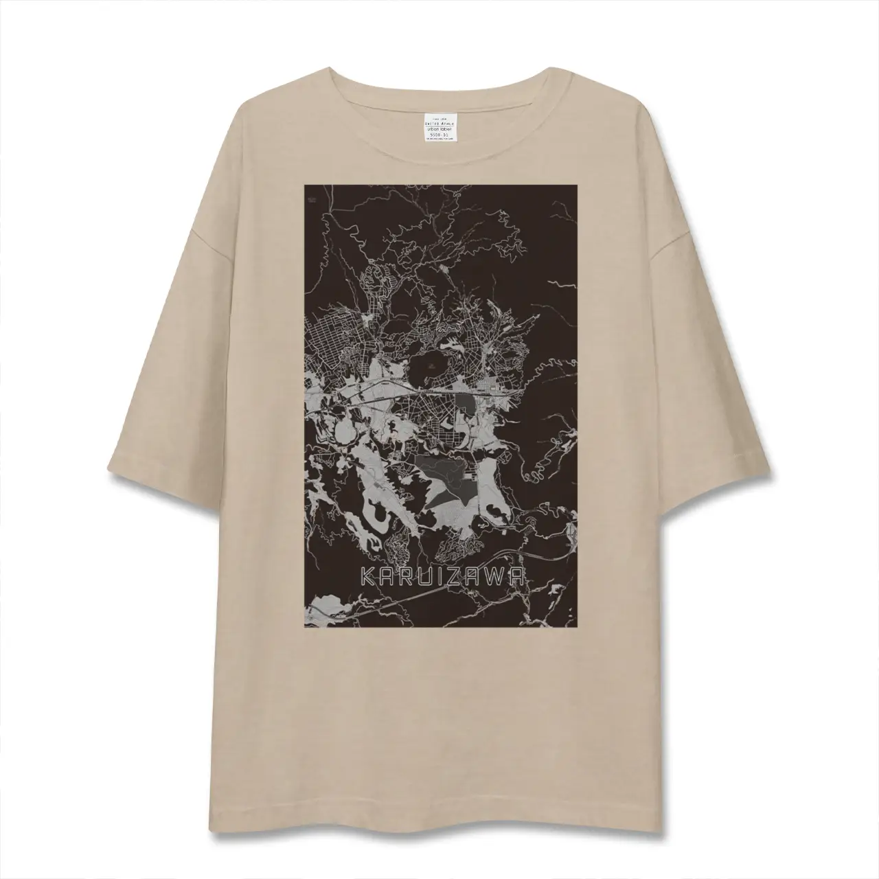 【軽井沢（長野県）】地図柄ビッグシルエットTシャツ