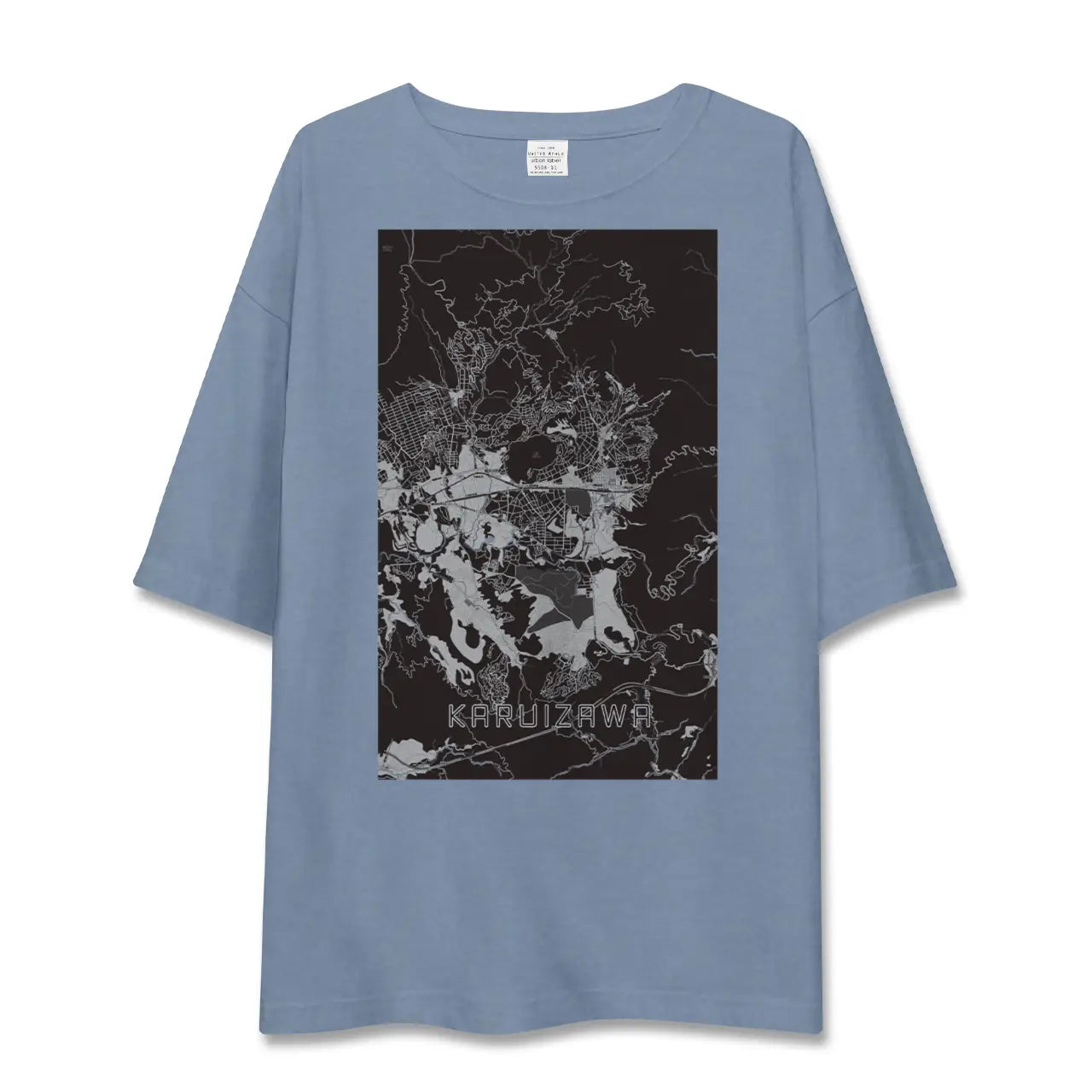 【軽井沢（長野県）】地図柄ビッグシルエットTシャツ
