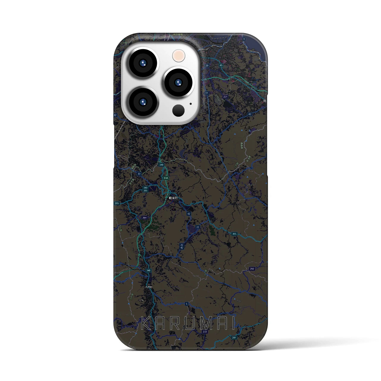【軽米（岩手県）】地図柄iPhoneケース（バックカバータイプ）