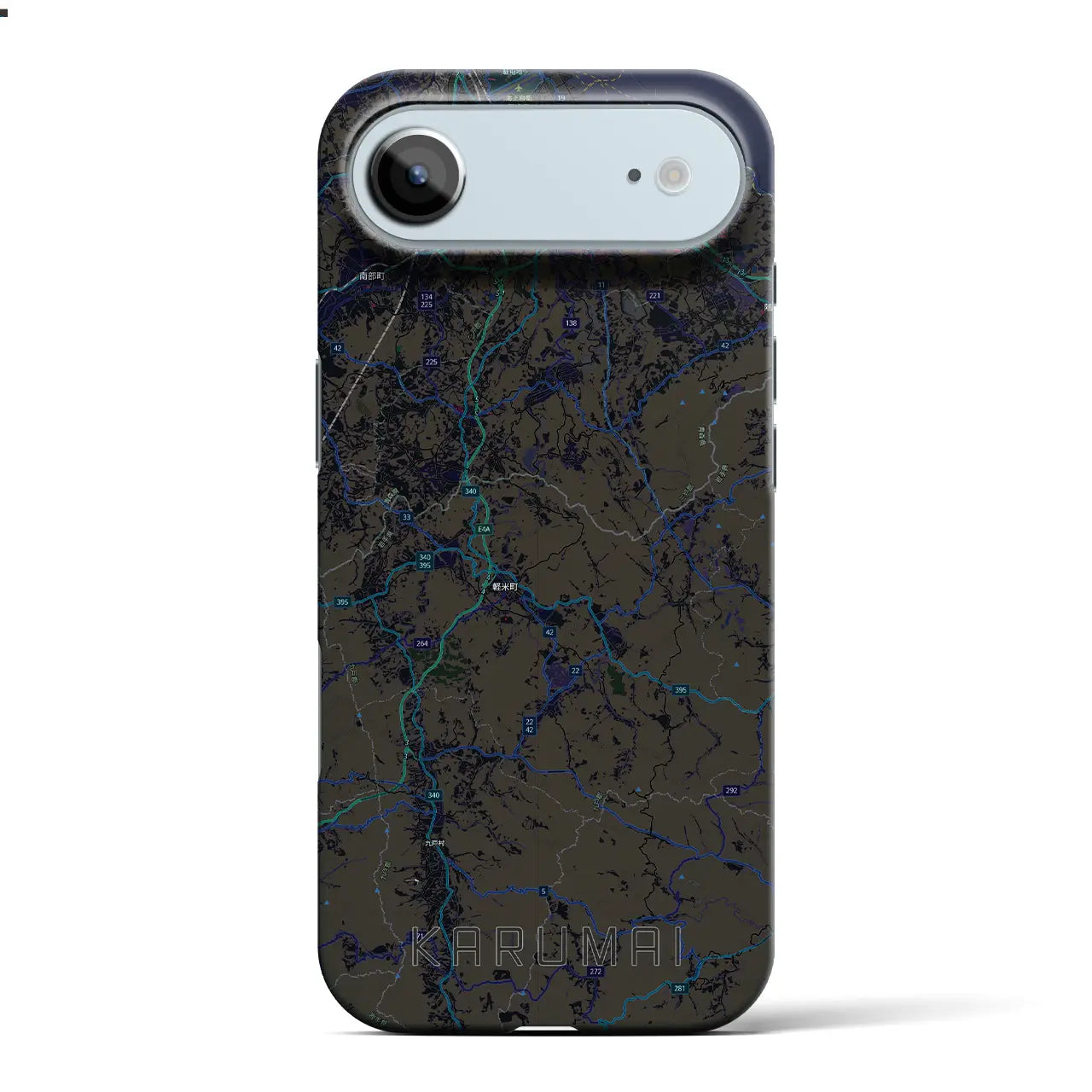 【軽米（岩手県）】地図柄iPhoneケース（バックカバータイプ）