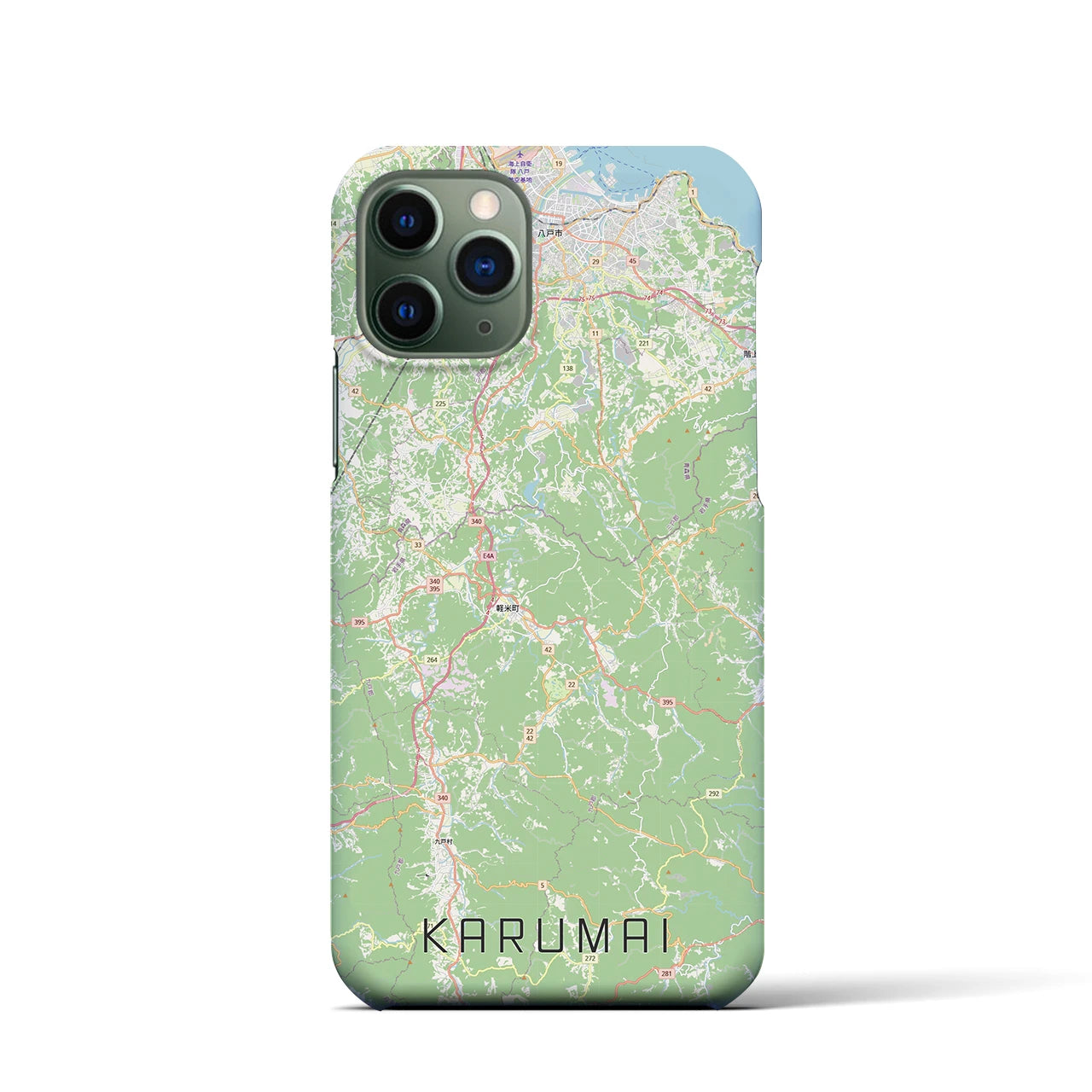 【軽米（岩手県）】地図柄iPhoneケース（バックカバータイプ）