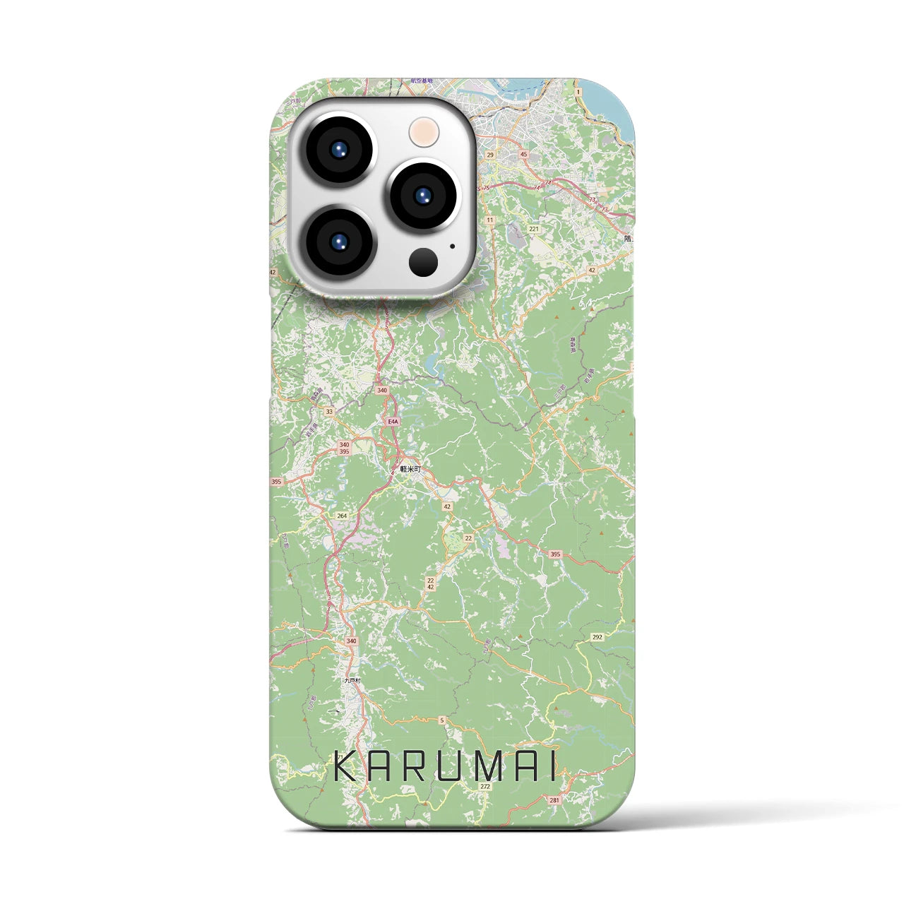 【軽米（岩手県）】地図柄iPhoneケース（バックカバータイプ）
