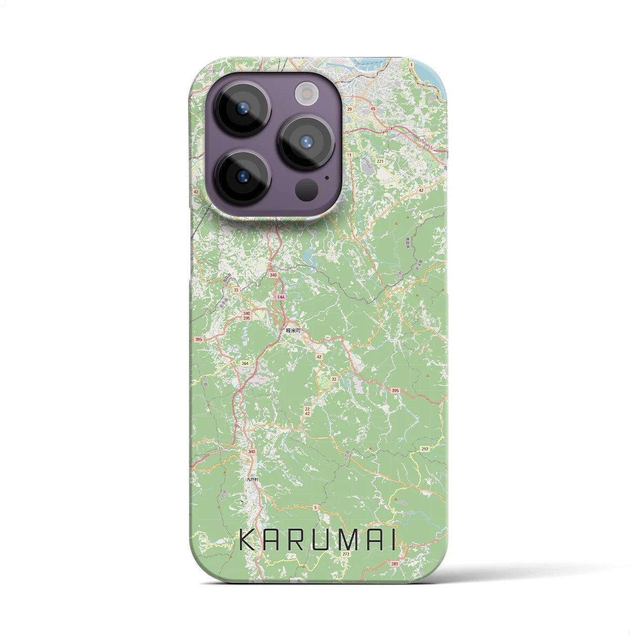 【軽米（岩手県）】地図柄iPhoneケース（バックカバータイプ）