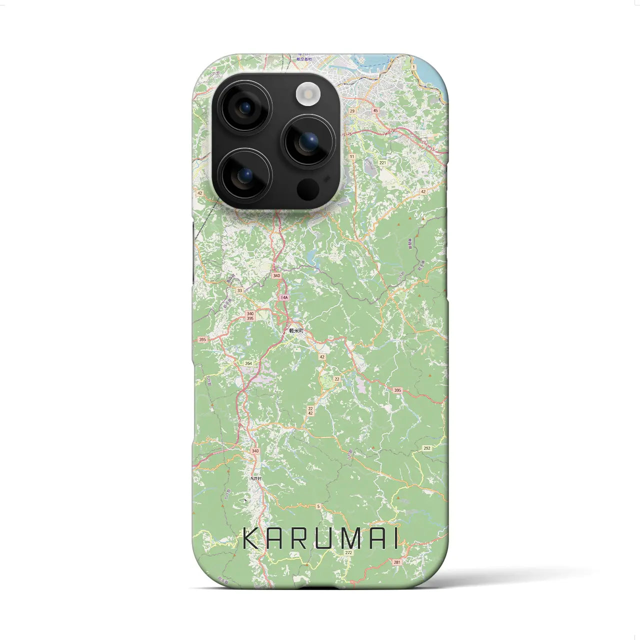 【軽米（岩手県）】地図柄iPhoneケース（バックカバータイプ）