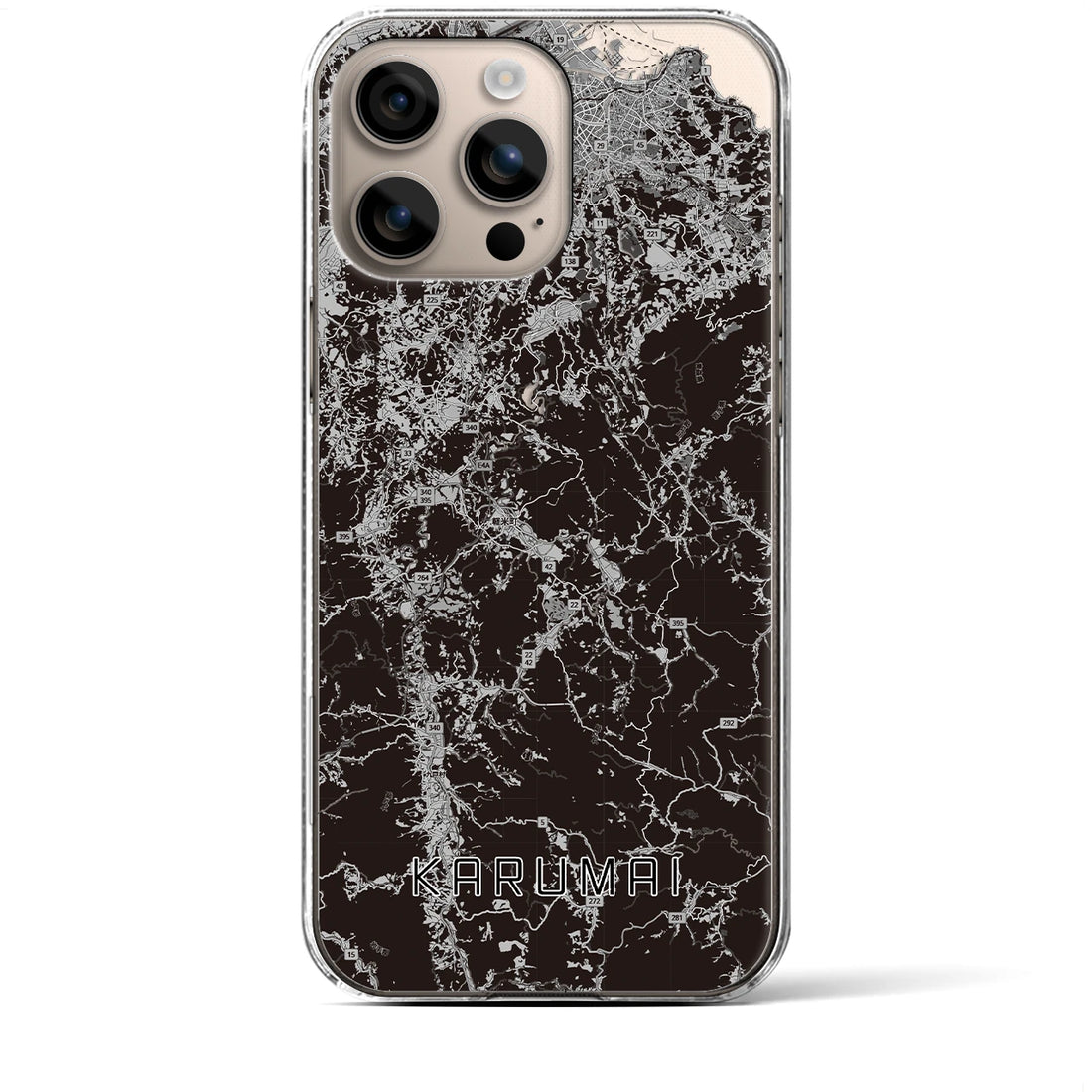 【軽米(岩手県)】地図柄iPhoneケース(クリアタイプ)