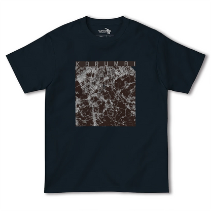 【軽米（岩手県）】地図柄ヘビーウェイトTシャツ