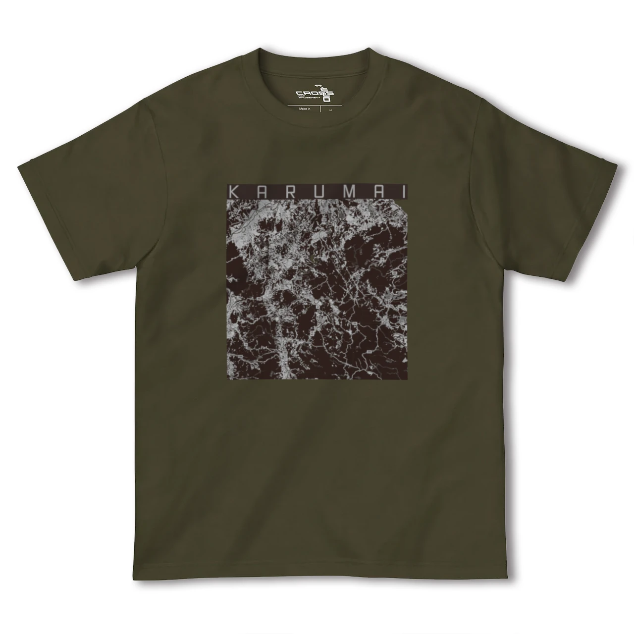 【軽米（岩手県）】地図柄ヘビーウェイトTシャツ