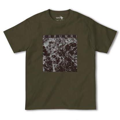 【軽米（岩手県）】地図柄ヘビーウェイトTシャツ
