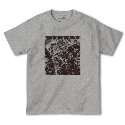 【軽米（岩手県）】地図柄ヘビーウェイトTシャツ