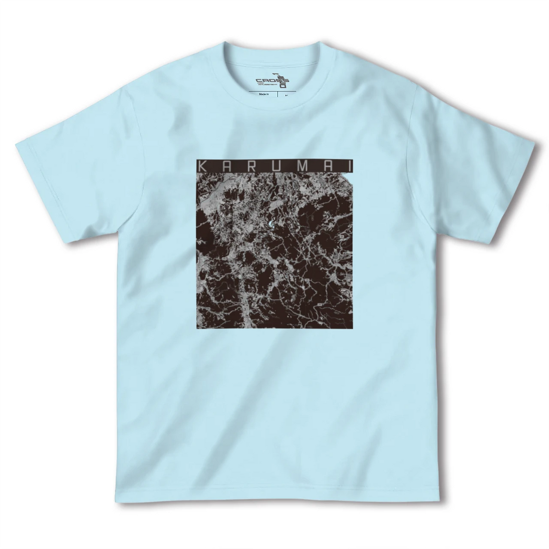 【軽米（岩手県）】地図柄ヘビーウェイトTシャツ