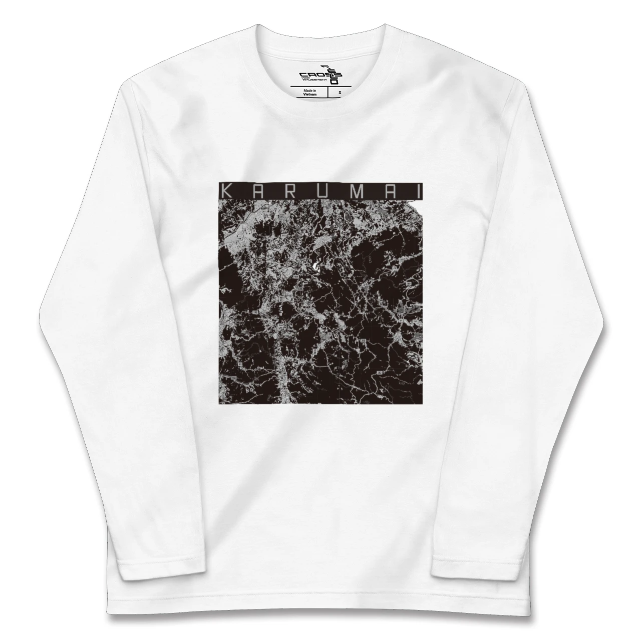 【軽米（岩手県）】地図柄ロングスリーブTシャツ
