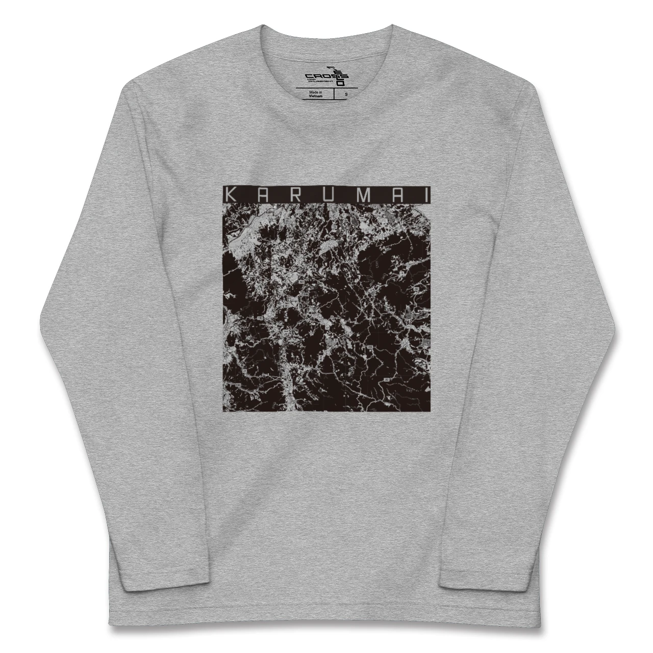 【軽米（岩手県）】地図柄ロングスリーブTシャツ
