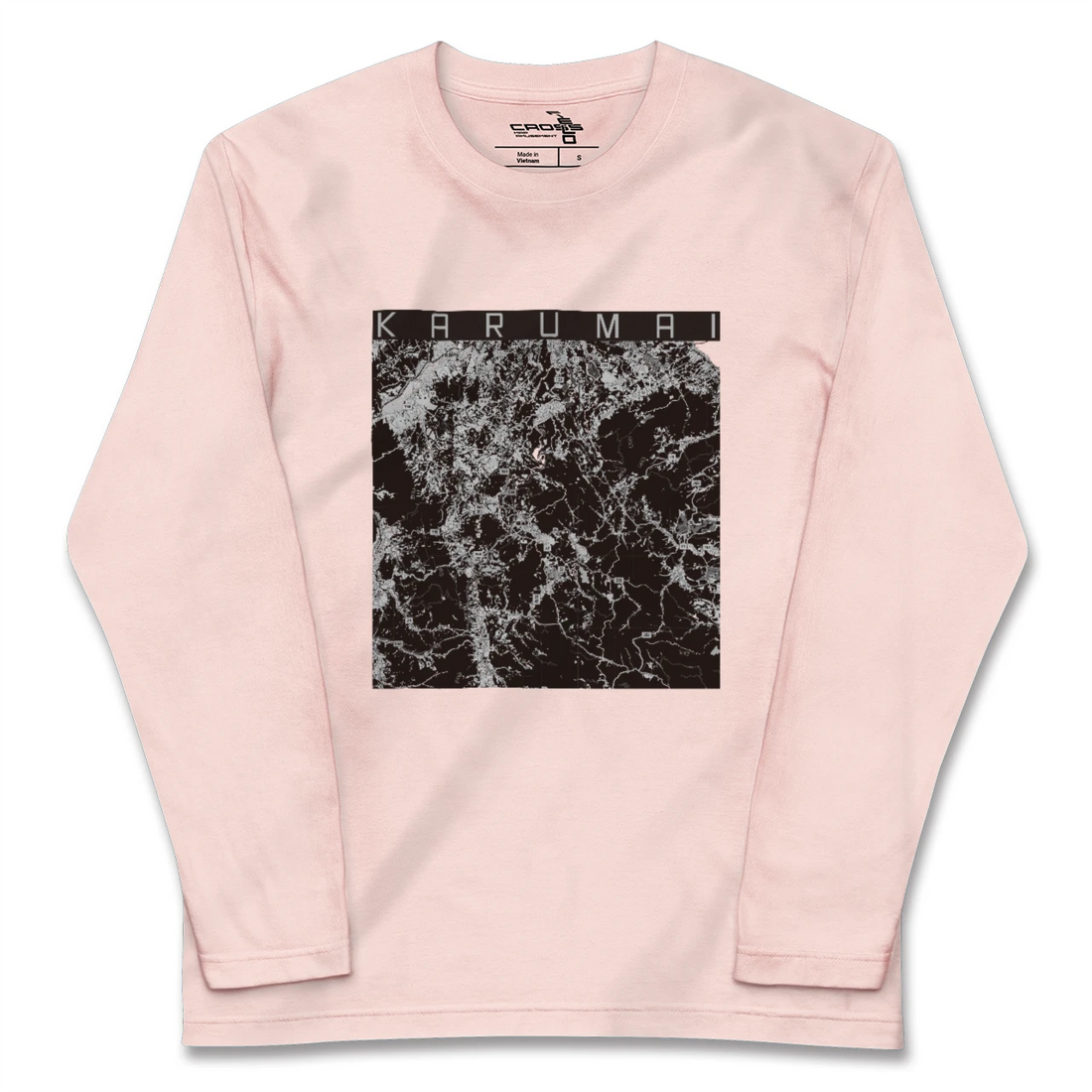 【軽米（岩手県）】地図柄ロングスリーブTシャツ