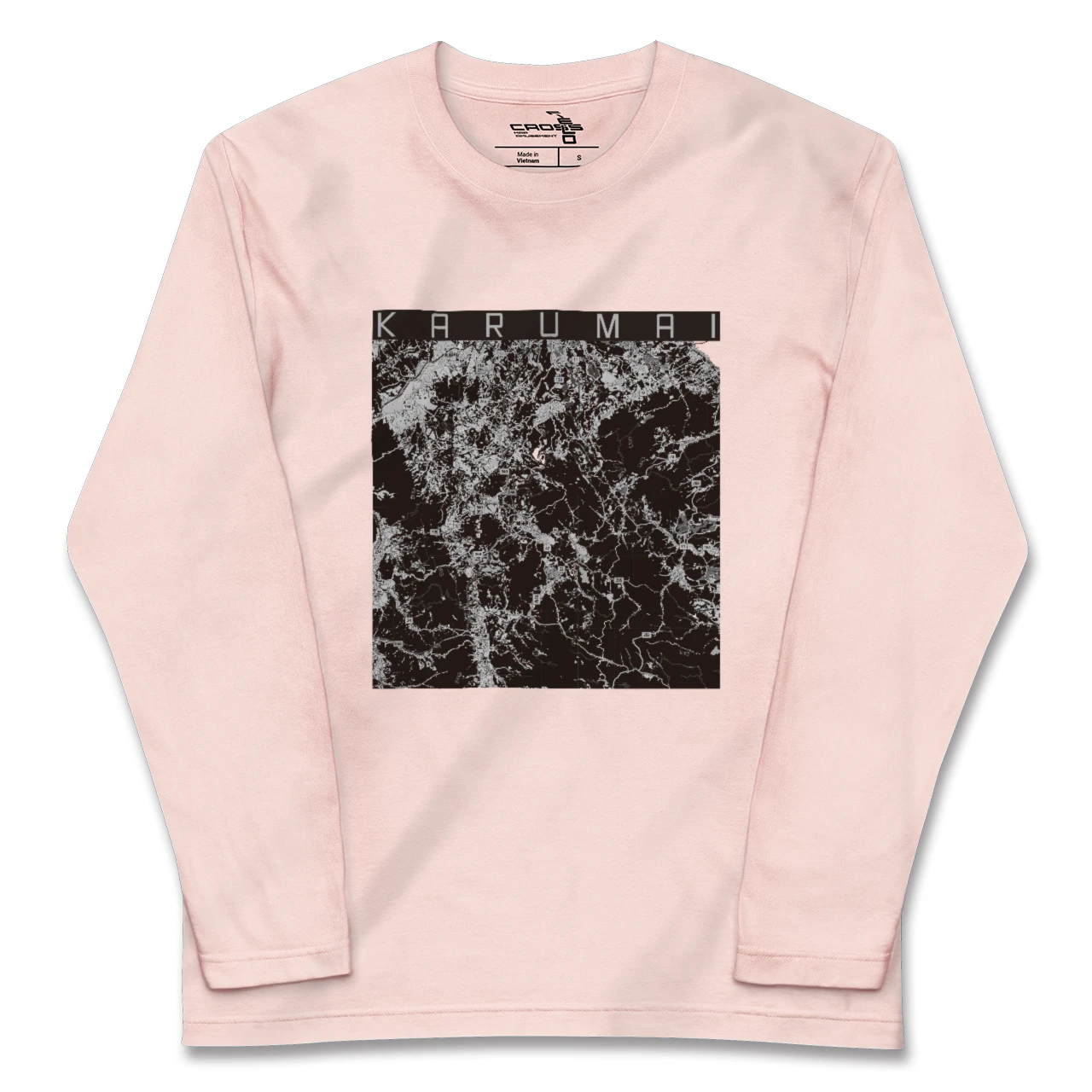 【軽米（岩手県）】地図柄ロングスリーブTシャツ
