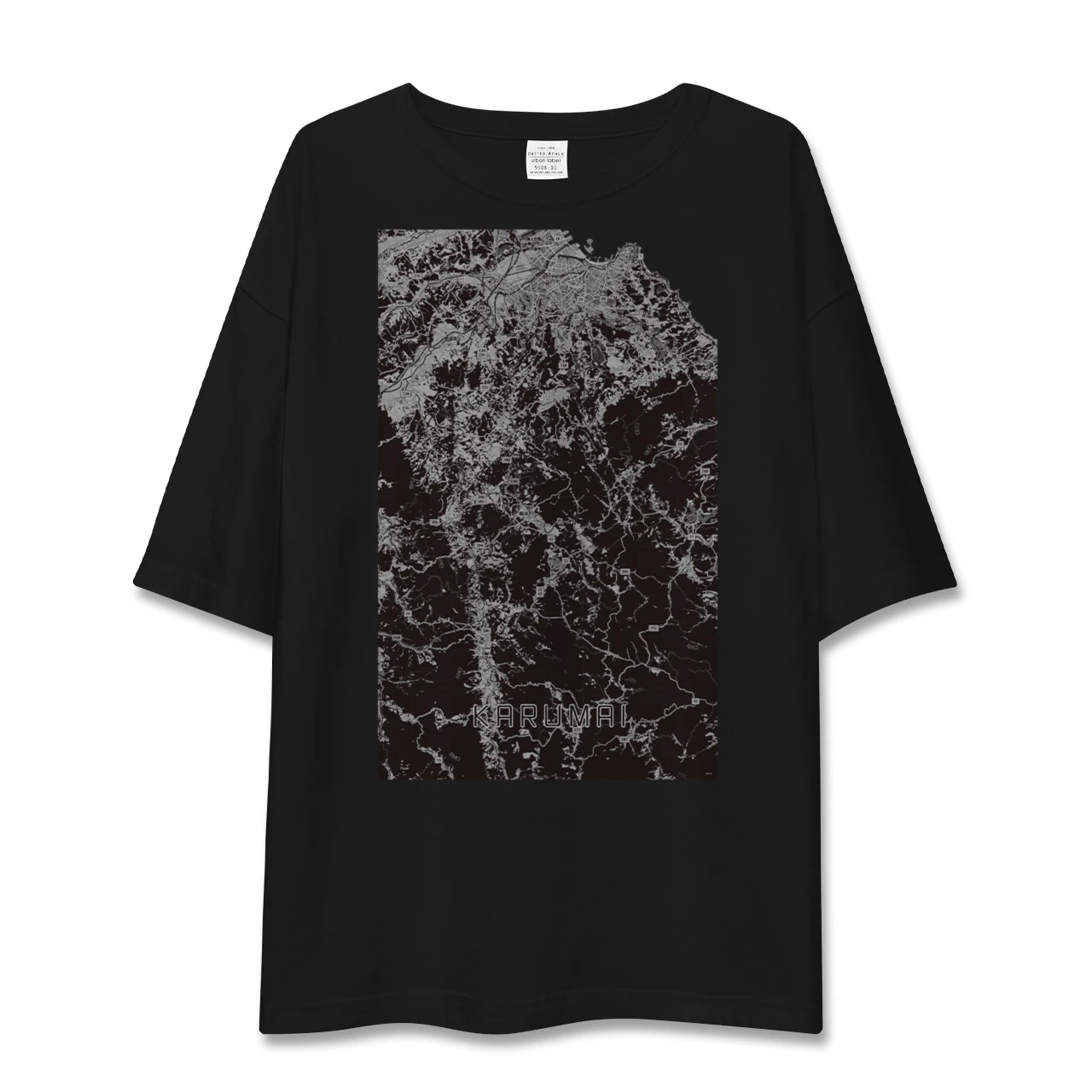 【軽米（岩手県）】地図柄ビッグシルエットTシャツ