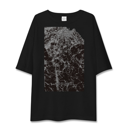【軽米（岩手県）】地図柄ビッグシルエットTシャツ