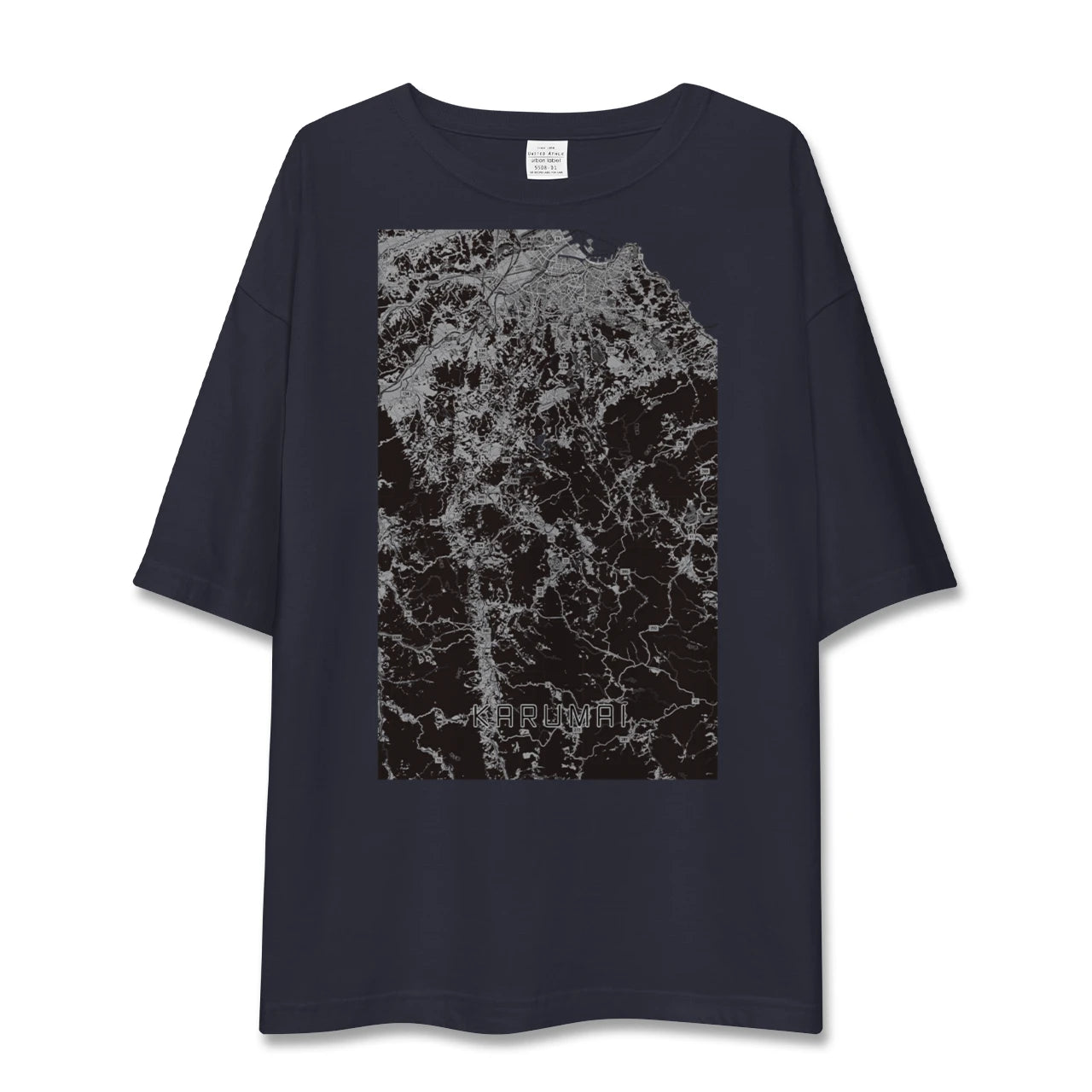 【軽米（岩手県）】地図柄ビッグシルエットTシャツ