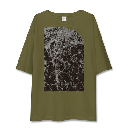 【軽米（岩手県）】地図柄ビッグシルエットTシャツ