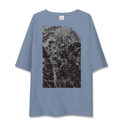 【軽米（岩手県）】地図柄ビッグシルエットTシャツ