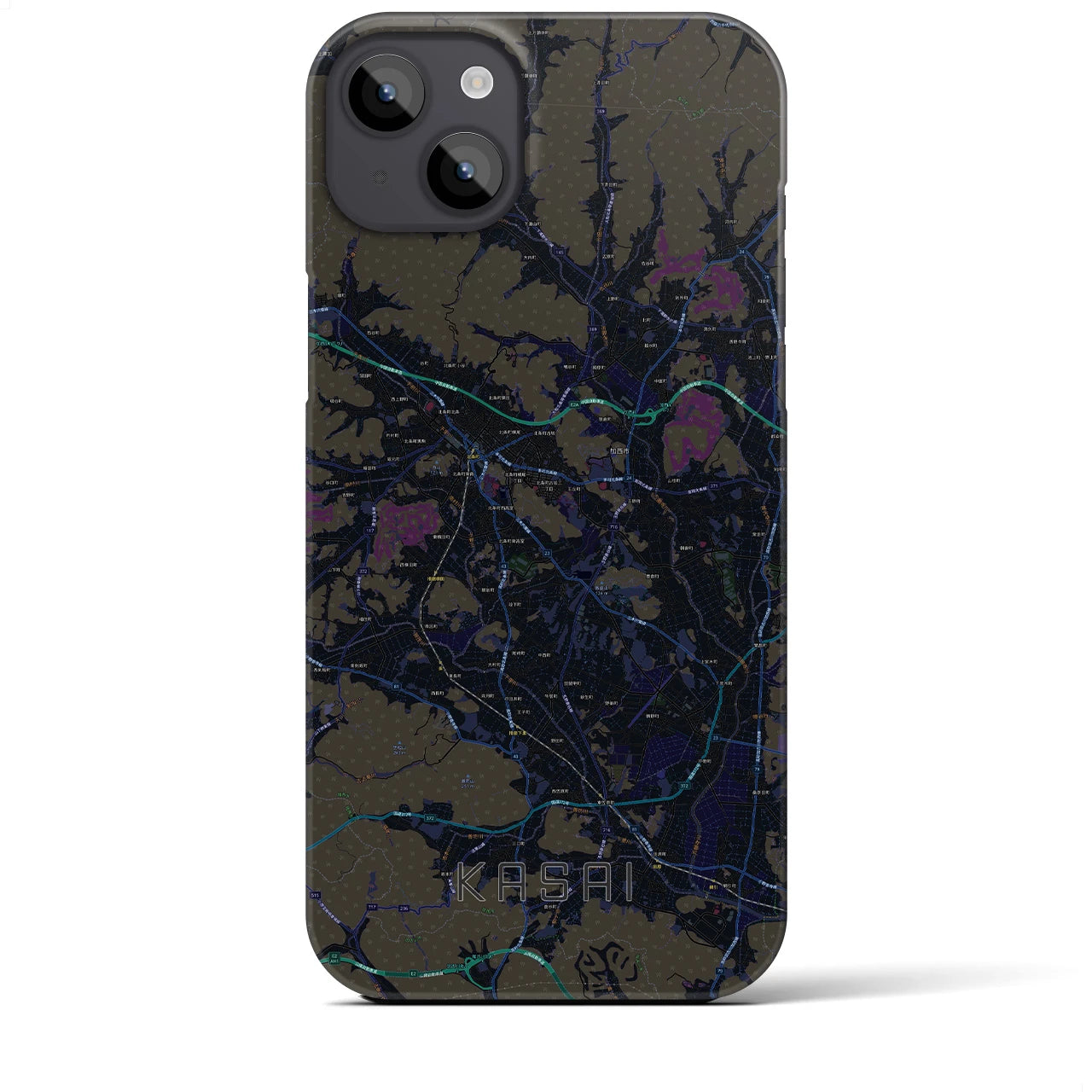 【加西（兵庫県）】地図柄iPhoneケース（バックカバータイプ）