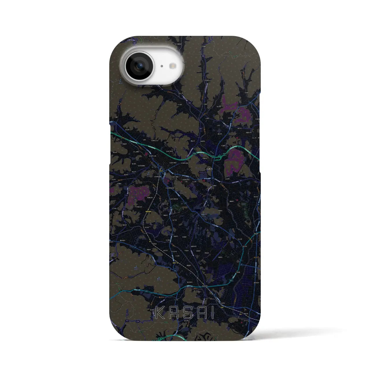 【加西（兵庫県）】地図柄iPhoneケース（バックカバータイプ）