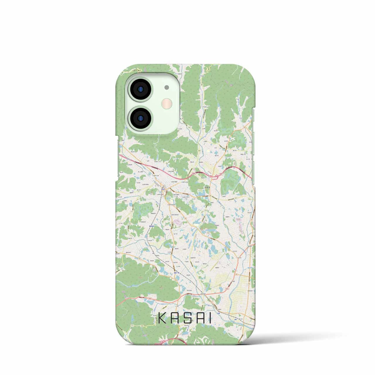 【加西（兵庫県）】地図柄iPhoneケース（バックカバータイプ）