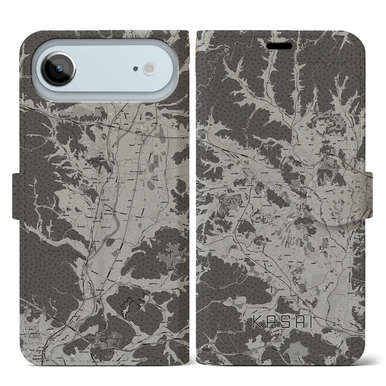 【加西（兵庫県）】地図柄iPhoneケース（手帳タイプ）