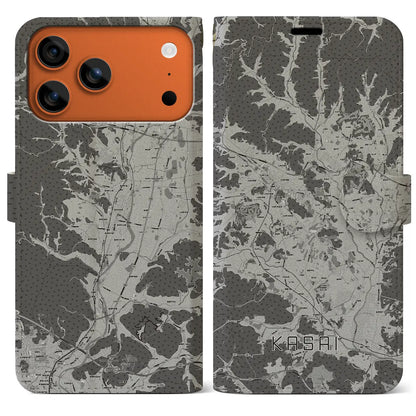 【加西（兵庫県）】地図柄iPhoneケース（手帳タイプ）