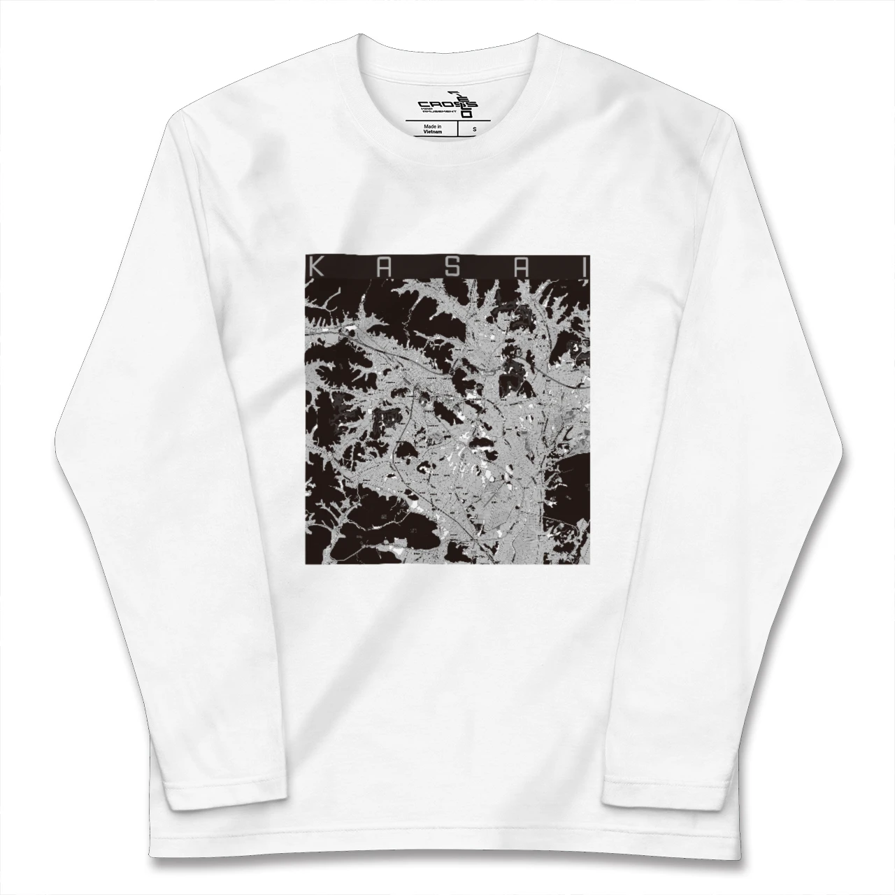 【加西（兵庫県）】地図柄ロングスリーブTシャツ