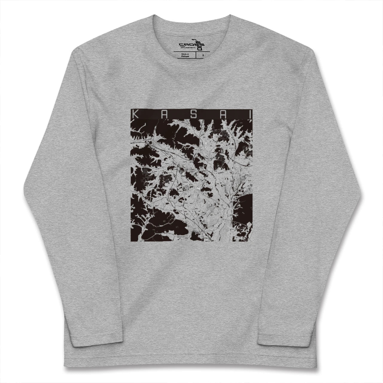 【加西（兵庫県）】地図柄ロングスリーブTシャツ