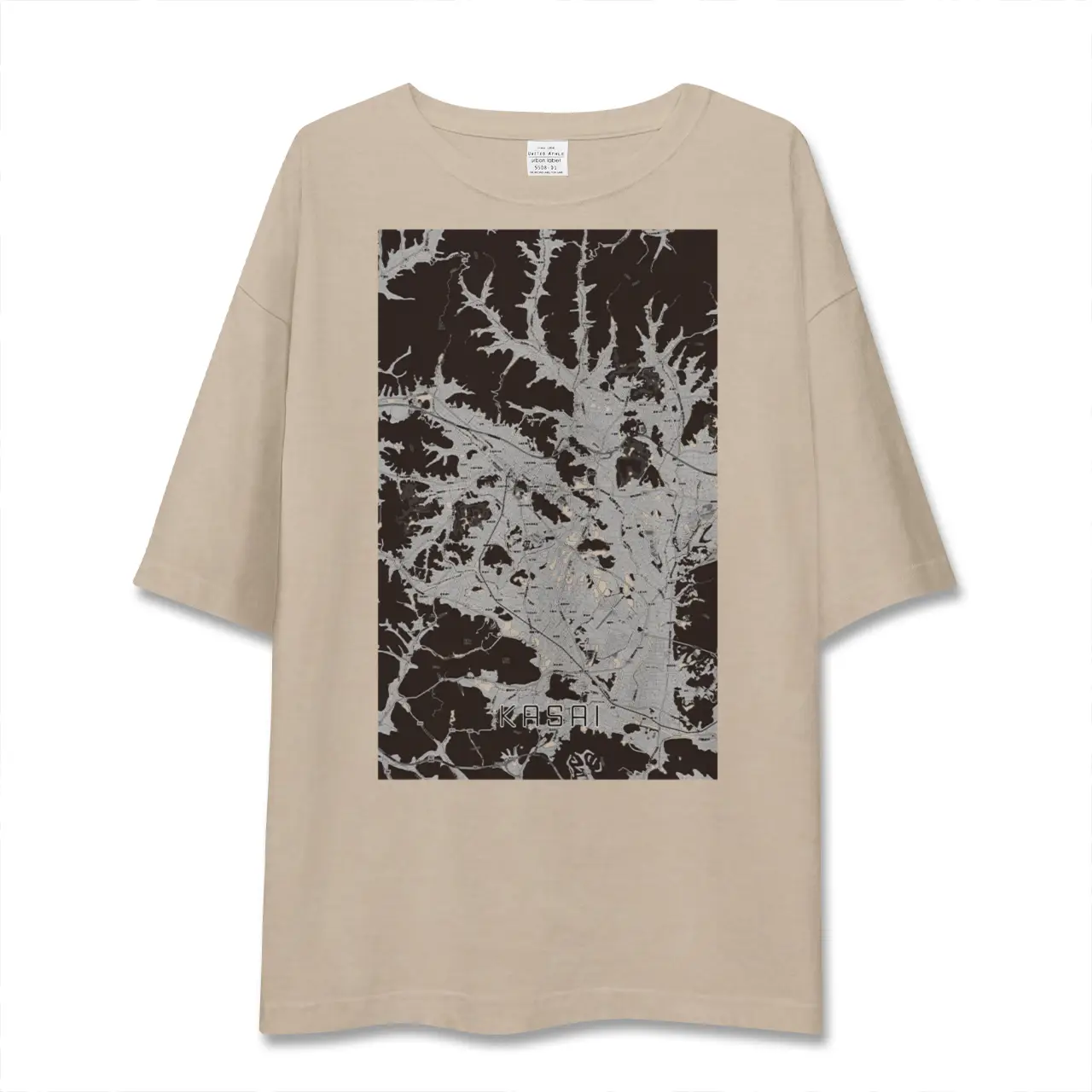 【加西（兵庫県）】地図柄ビッグシルエットTシャツ