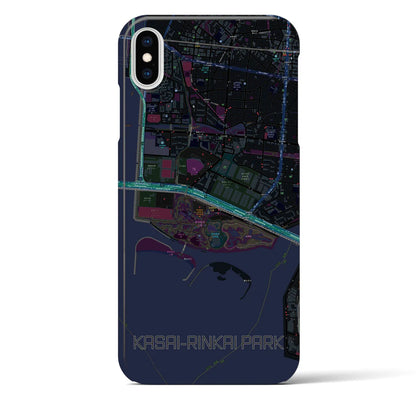 【葛西臨海公園（東京都）】地図柄iPhoneケース（バックカバータイプ）