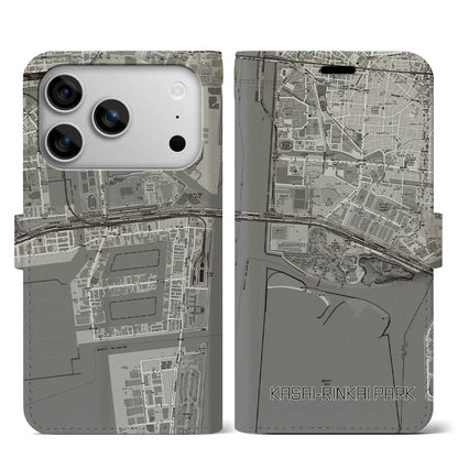 【葛西臨海公園（東京都）】地図柄iPhoneケース（手帳タイプ）