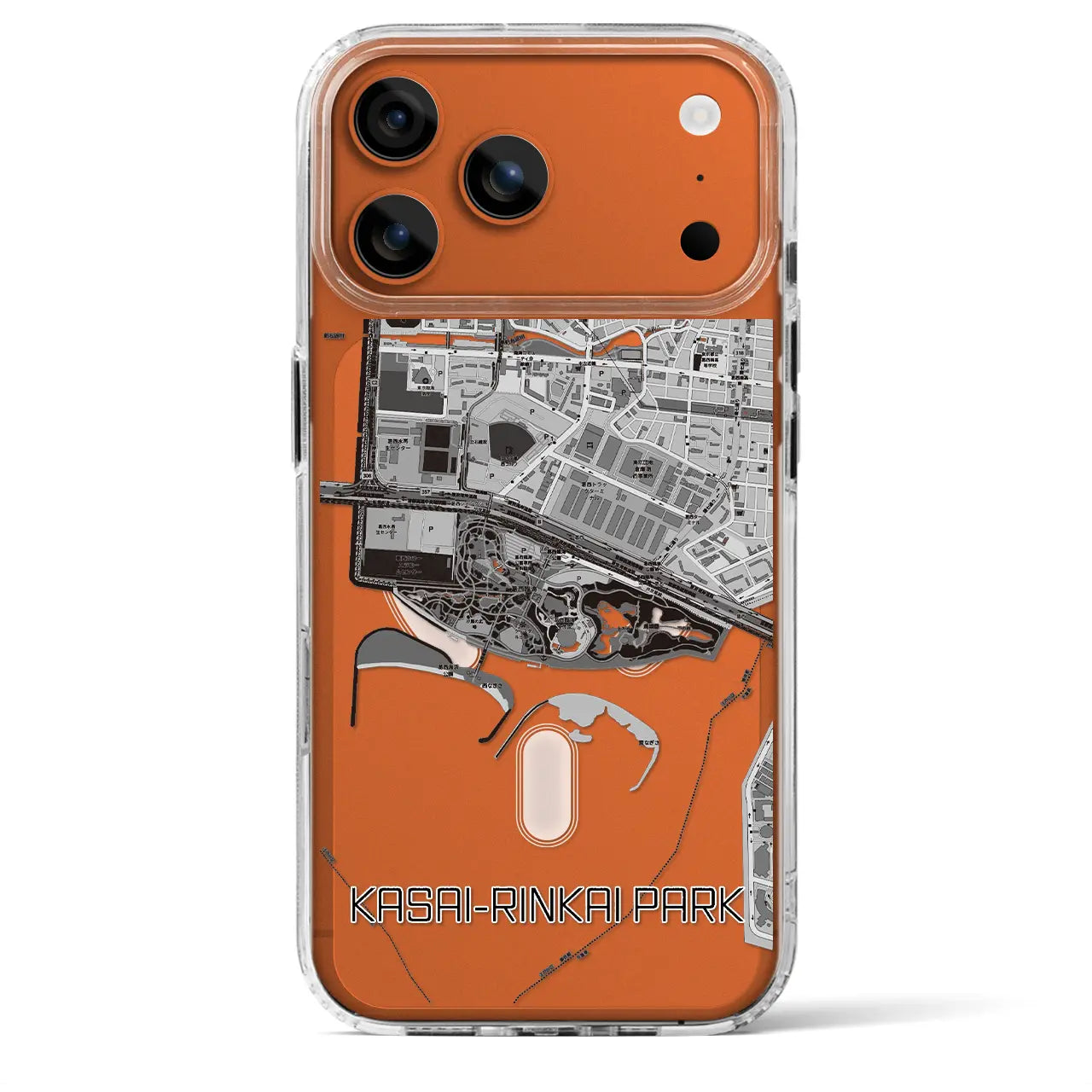 【葛西臨海公園（東京都）】地図柄iPhoneケース（MagSafeタイプ）