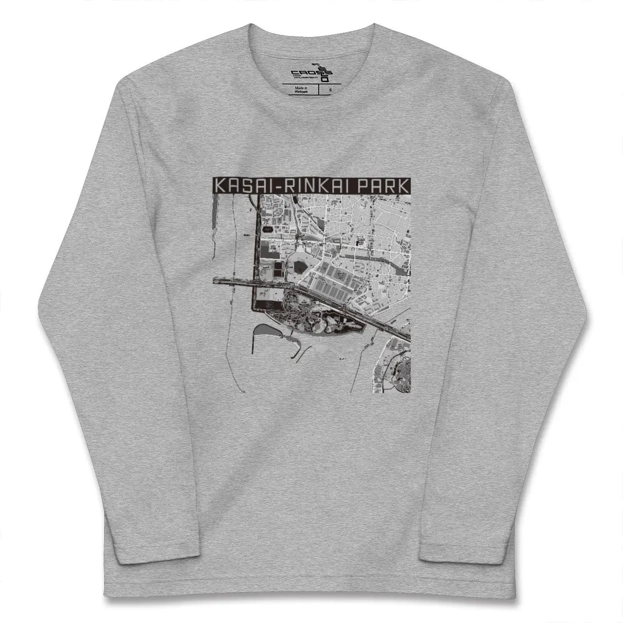 【葛西臨海公園（東京都）】地図柄ロングスリーブTシャツ
