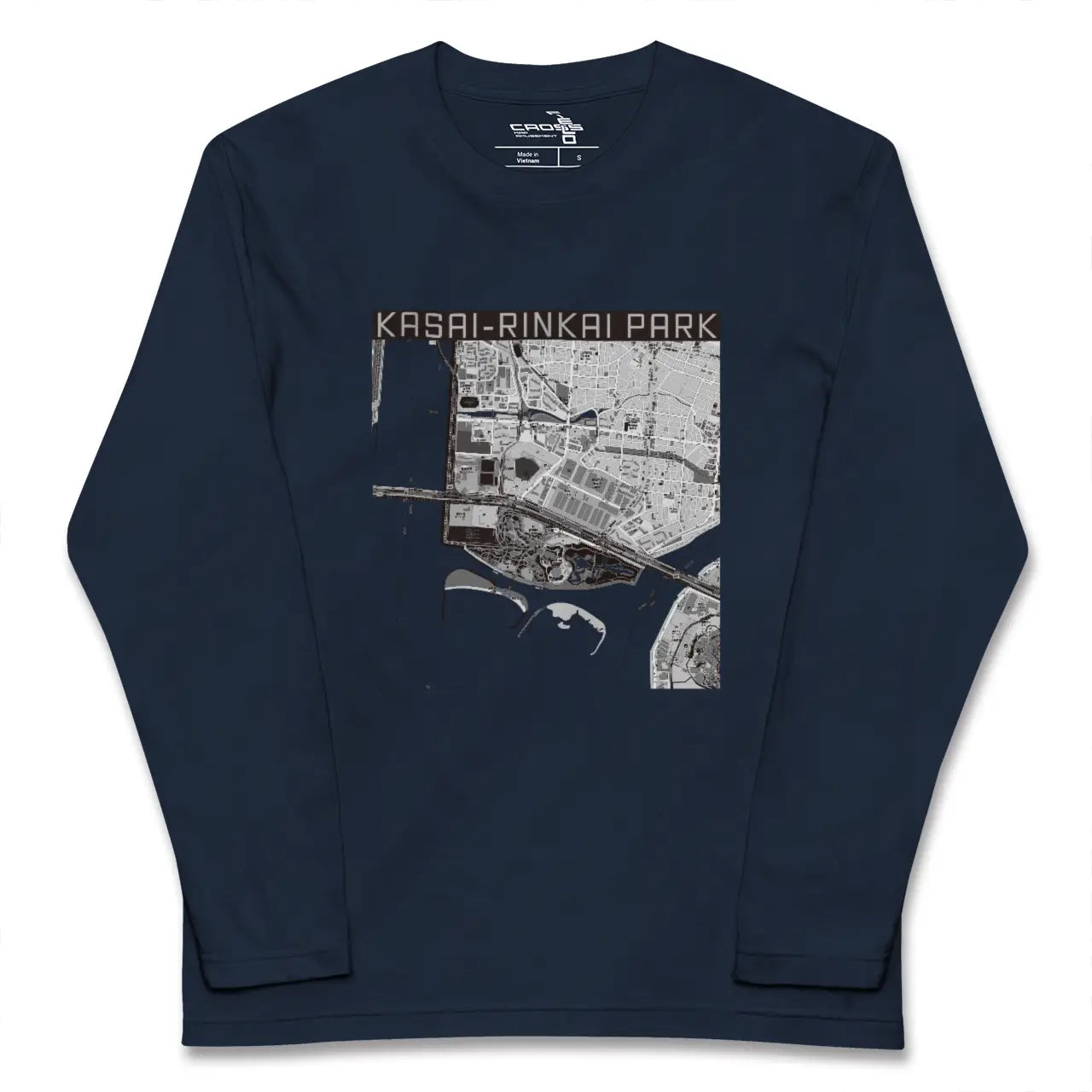 【葛西臨海公園（東京都）】地図柄ロングスリーブTシャツ