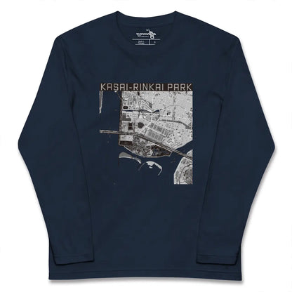 【葛西臨海公園（東京都）】地図柄ロングスリーブTシャツ