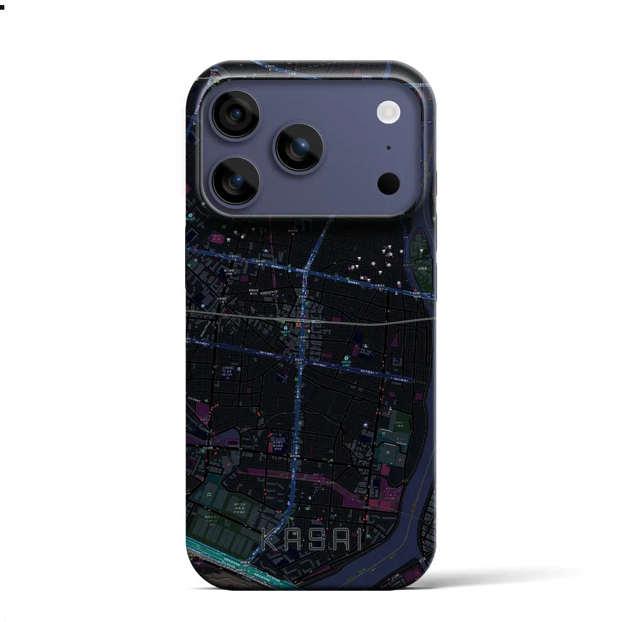 【葛西（東京都）】地図柄iPhoneケース（バックカバータイプ）