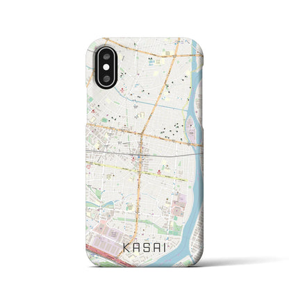 【葛西（東京都）】地図柄iPhoneケース（バックカバータイプ）