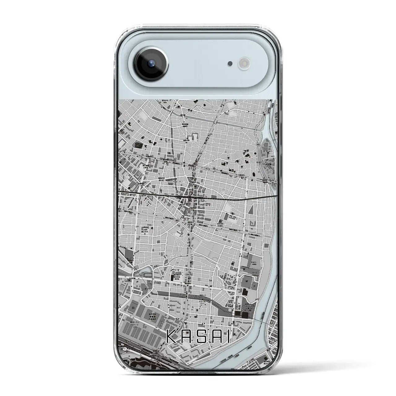 【葛西（東京都）】地図柄iPhoneケース（クリアタイプ）